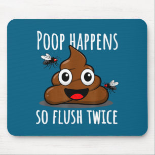 Op Happens So Fluwice Funny Toilet Humor Mouse Pad