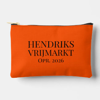 Op maat gemaakte 'Flea Market'-toilettas | Oranje Accessory Pouch
