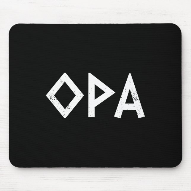 Opa Ancient Greek Pride Greek Flag Funny Greek Par Mouse Pad (Front)