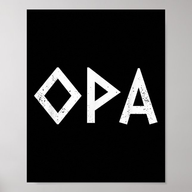 Opa Ancient Greek Pride Greek Flag Funny Greek Par Poster (Front)