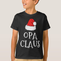 Opa Claus Christmas Hat Family Group Matching Paja