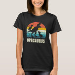 Opa Dinosaur Opasaurus 2 Kids Fathers Day For Dad T-Shirt