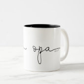 Opa Established | Grandpa Gift Two-Tone Coffee Mug (Front Right)