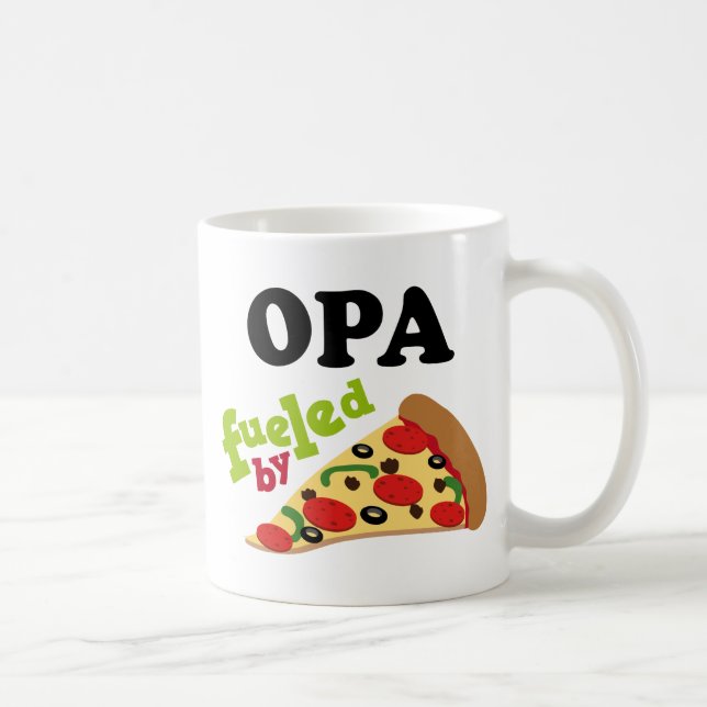 Opa (Funny) Pizza Coffee Mug (Right)