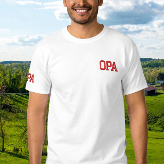 Opa - German grandpa Embroidered T-Shirt
