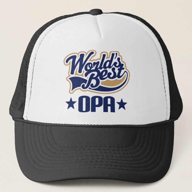 Opa Gift Trucker Hat (Front)