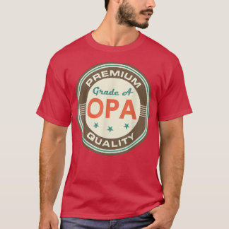 Opa Grandpa Vintage Fathers Day Gift Tee