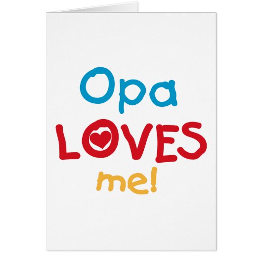 Opa Loves Me T-shirts and Gifts (Front)