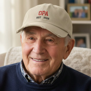 Opa seit 2026 - German grandpa Embroidered Baseball Cap