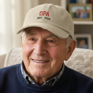 Opa   seit 2026  - German  grandpa Embroidered Baseball Cap