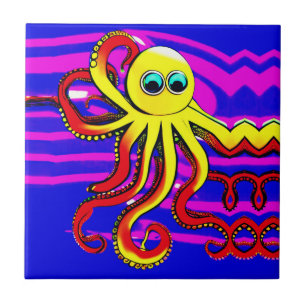 Opa the Octopus Ceramic Tile