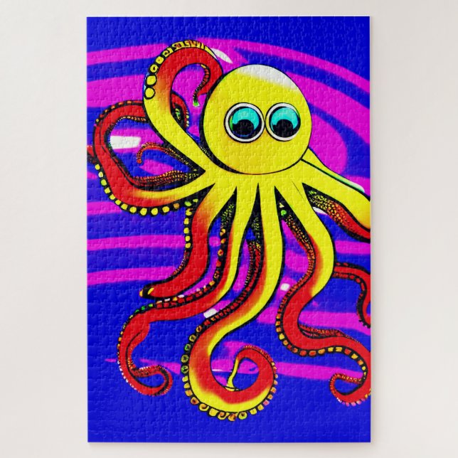 Opa the Octopus Designer  Jigsaw Puzzle (Vertical)