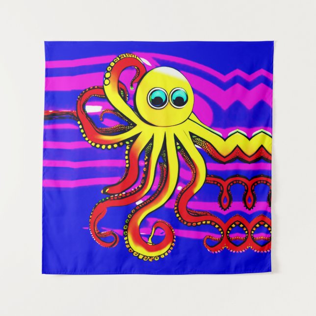 Opa the Octopus Designer Tapestry (Front)