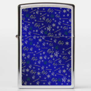 opa zippo merry christmas text lighter