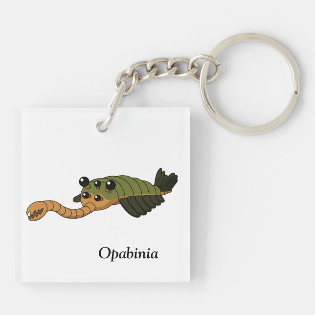 Opabinia- Prehistoric Animal Keychain (Back)