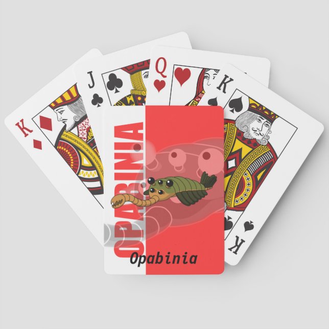 Opabinia Prehistoric Animal Poker Cards (Back)
