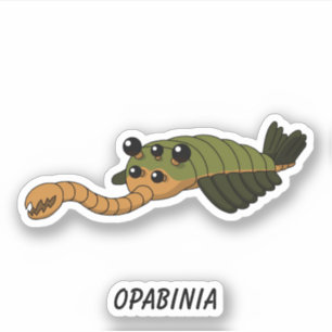 Opabinia- Prehistoric Sea Creature Vinyl Sticker