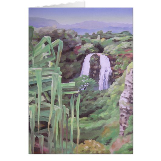 Opaekaa Falls, Kauai Cards (Front)
