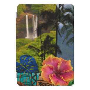 Opaeka'a Falls, Kauai Hawaiian Collage iPad Pro Cover