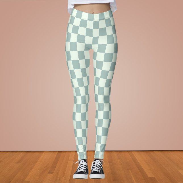 Opal and Honeydew Checkerboard Leggings (Creator Uploaded)