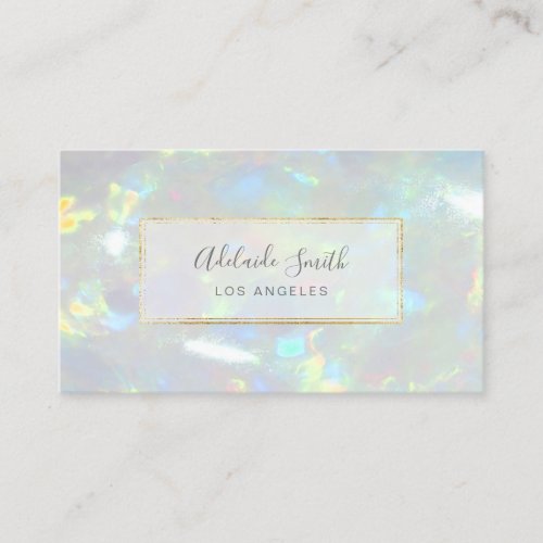 opal background business card