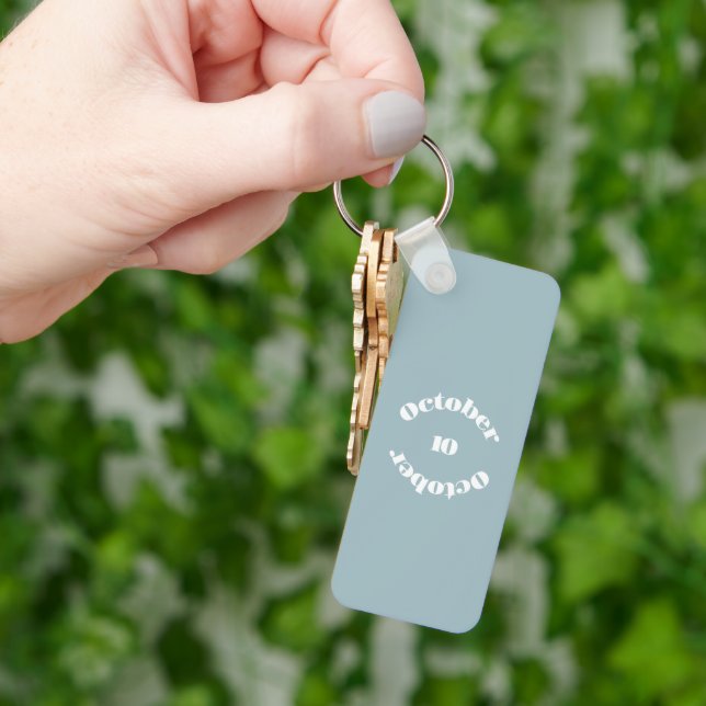 Opal Birthstone - October Keychain (Hand)