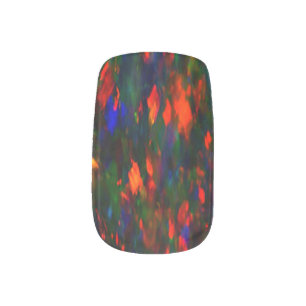 Opal  Black Design -  Minx Nail Art