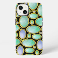 Opal Brooch Chain Pattern Luxe