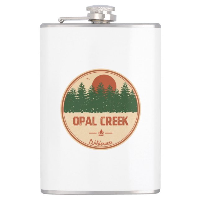 Opal Creek Wilderness Oregon Flask (Front)