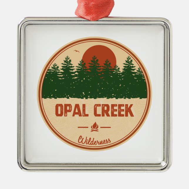 Opal Creek Wilderness Oregon Metal Ornament (Front)