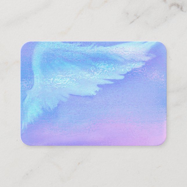 Opal Crystal Reiki Angel Hair Business Cards (Front)