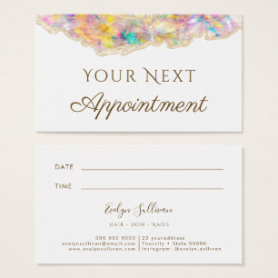 opal design Appointment Card