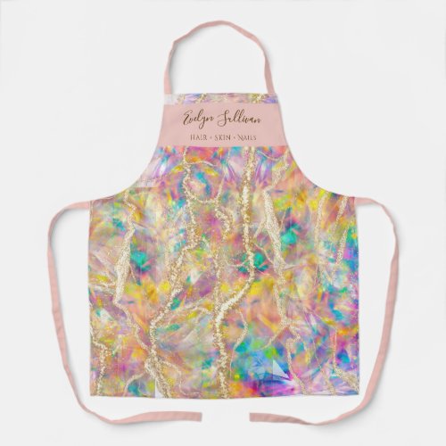 opal design beauty professional apron