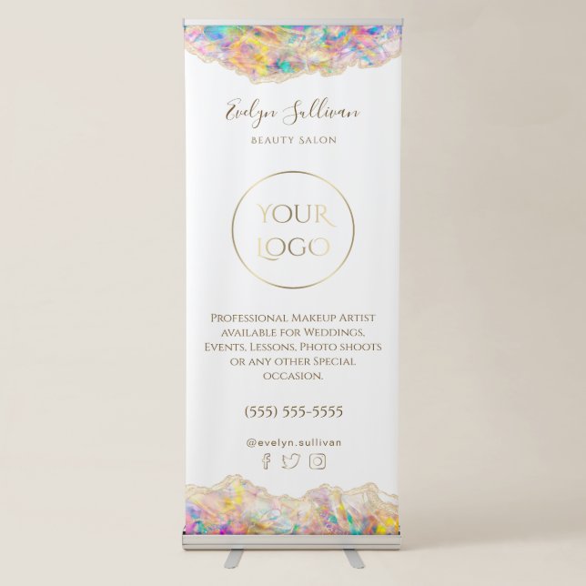 opal design retractable banner (Front)