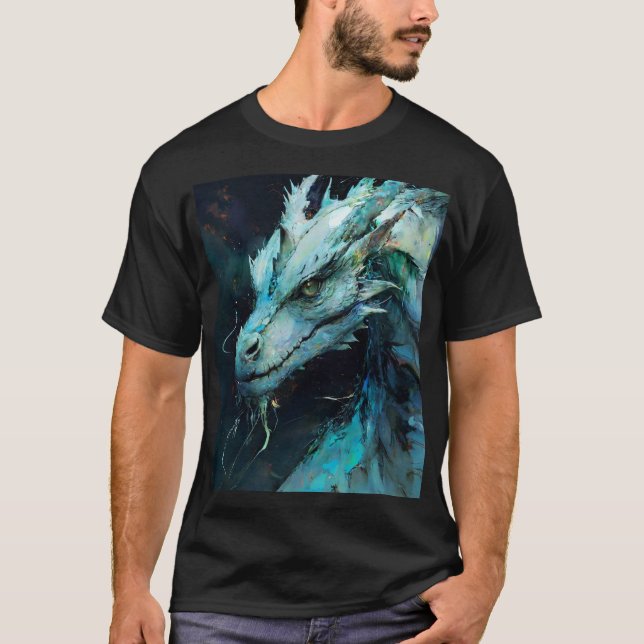 Opal Dragon Dark T-Shirt (Front)
