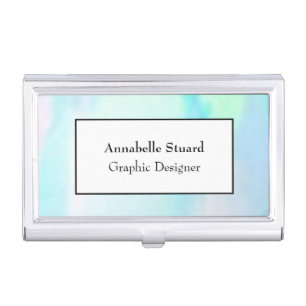 Opal elegant modern unique supplies business card  case