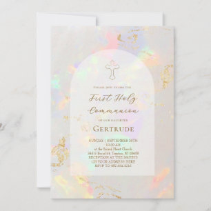 opal First Holy Communion Invitation