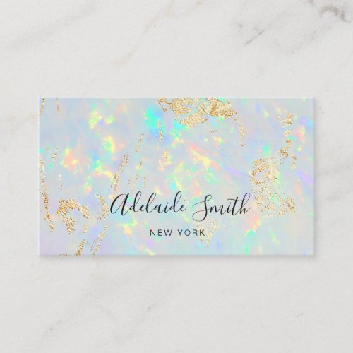 opal gem background business card