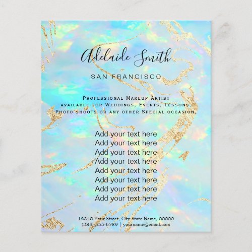 opal gemstone background flyer