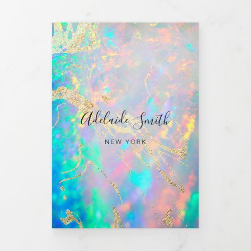 opal gemstone brochure Tri_Fold invitation