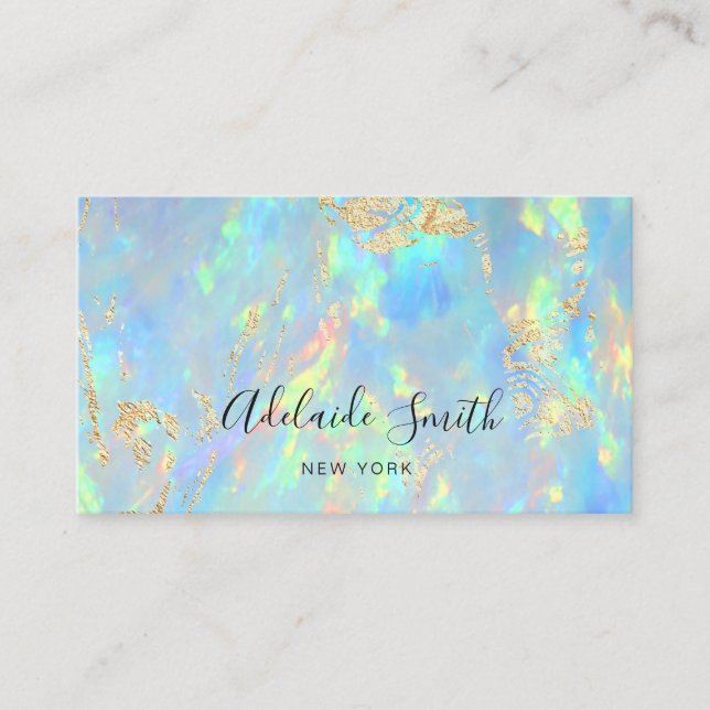 opal gemstone business card (Front)