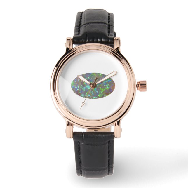 Opal Gemstone Colorful Watch (Front)