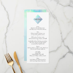 Opal Gemstone Elegant Modern Menu