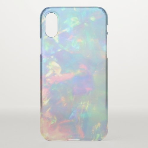 opal gemstone pastel colors iPhone x case