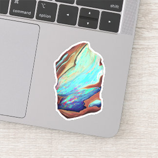 Opal gemstone sticker
