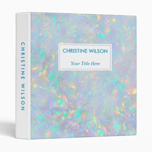 opal gemstone texture 3 ring binder