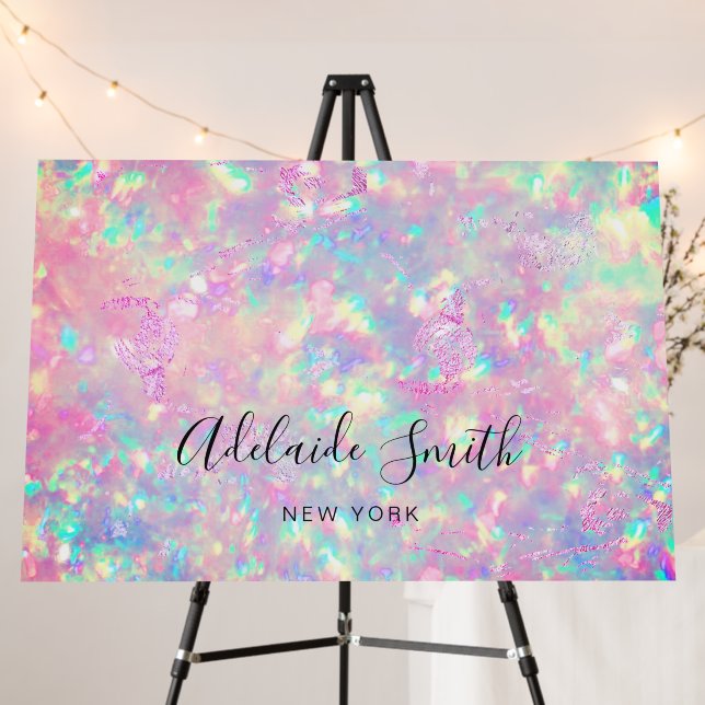 opal gemstone texture background foam board (In Situ (Stand))