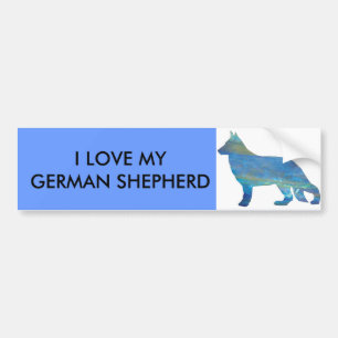 Opal German Shepherd Bumper Sticker