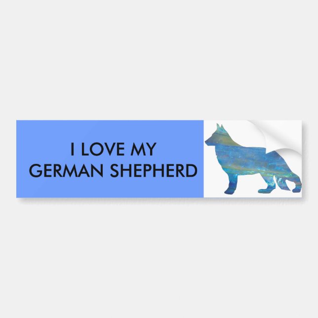 Opal German Shepherd Bumper Sticker (Front)