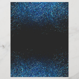 Opal Glitter Dust on Black Scrapbook Paper